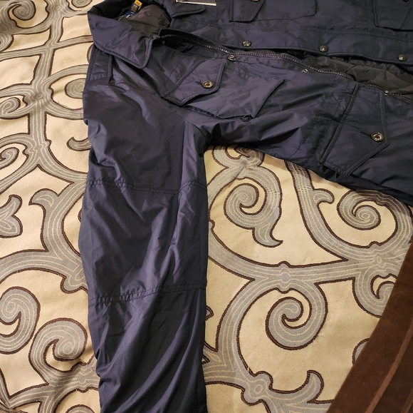 SOLD! $268 Polo Ralph Lauren Men Water Repellent Field Jacket Full Zip Navy Sz L - Picture 2 of 12